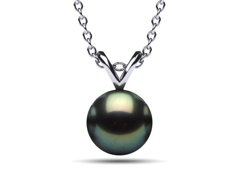 Tahitian Pearl 8mm V Pendant