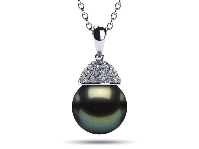 Tahitian Pearl Acorn Pendant