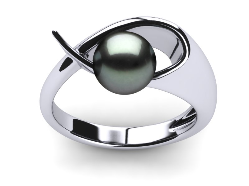 Tahitian Pearl Angelfish Ring