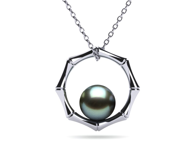 Tahitian Pearl New Bamboo Pendant