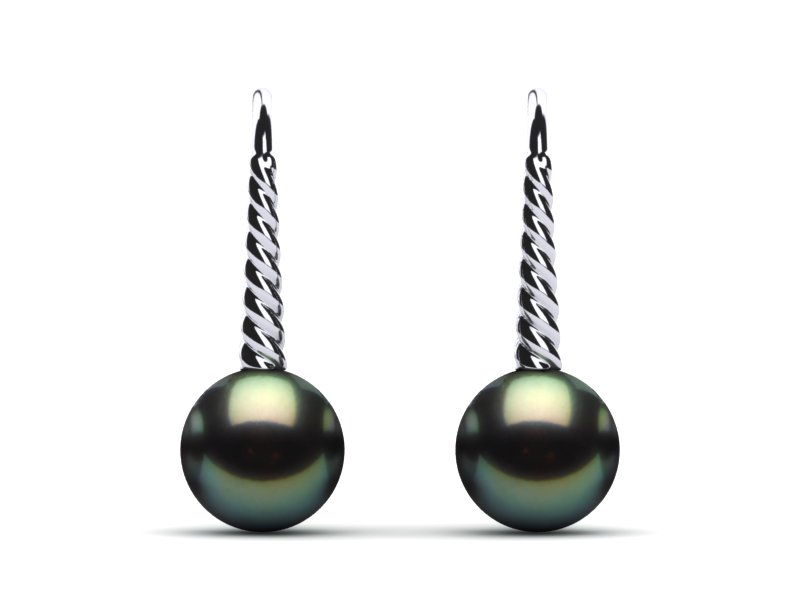 Tahitian Pearl Cable Earring
