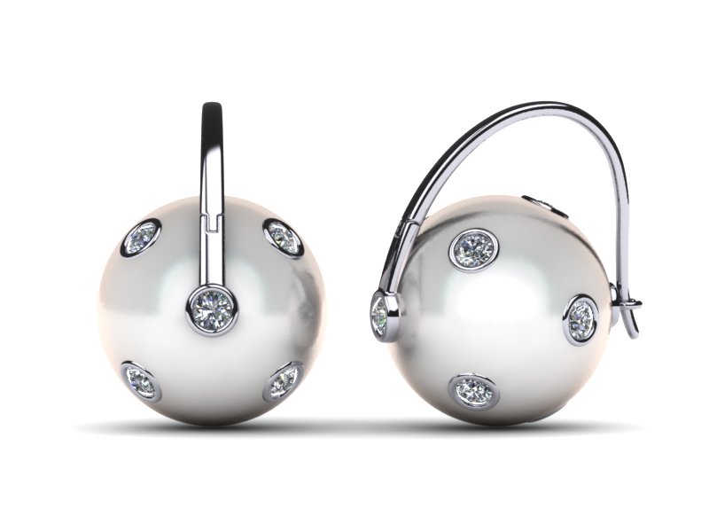 South Sea Pearl Earring Arc De Triomphe Starry Night