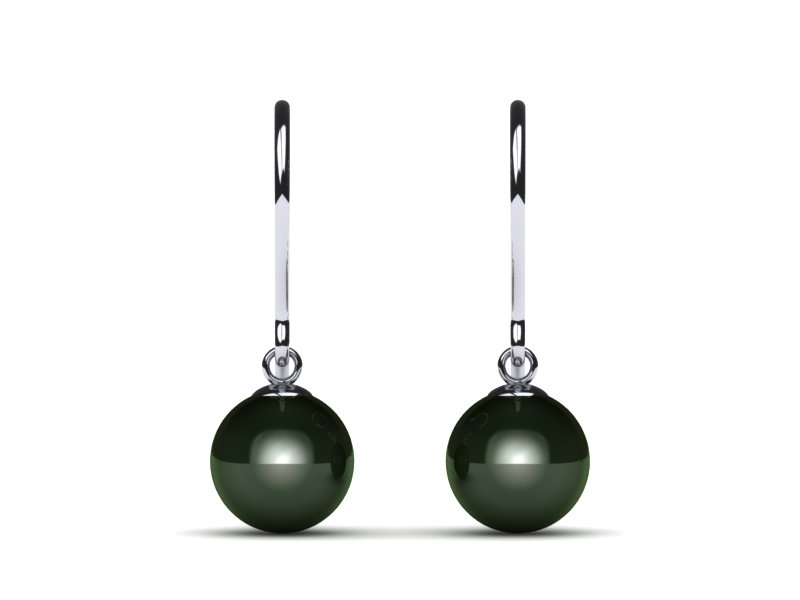 Tahitian Pearl Earring Lightweight Shepherds Wire