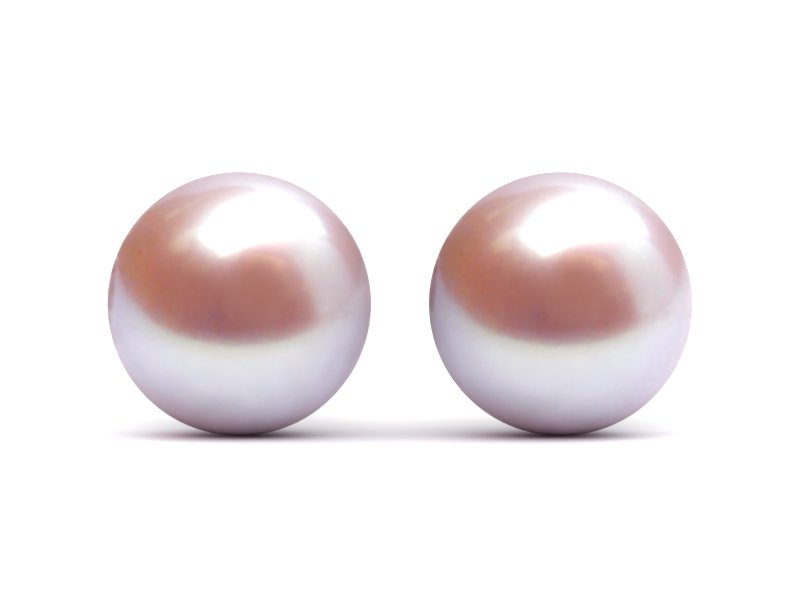 11mm Freshwater Lavender Pearl Earrings