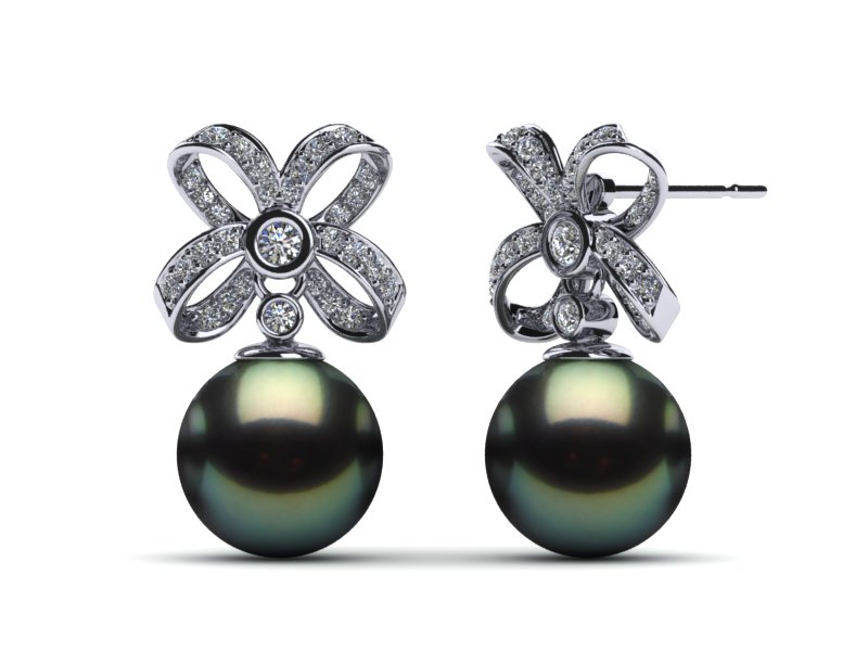 Tahitian Pearl Emperor Earring