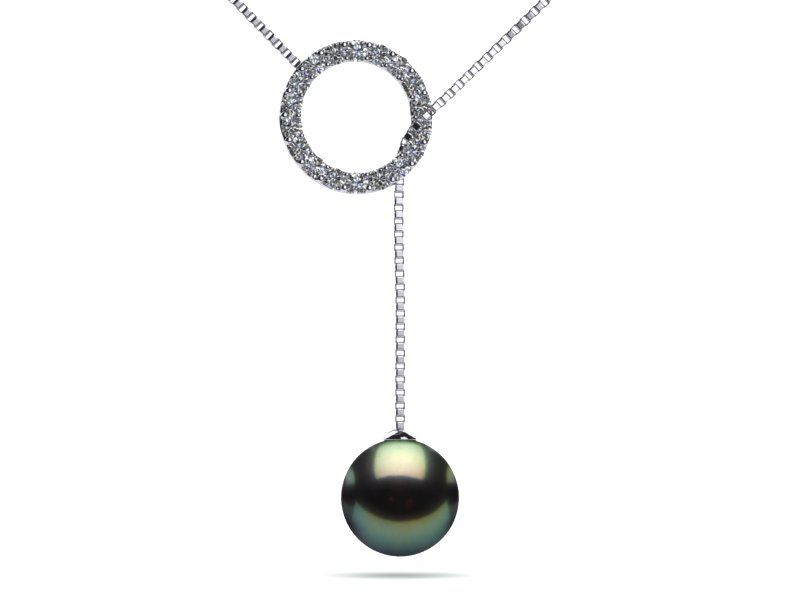 Tahitian Pearl & Diamond Felicia Necklace