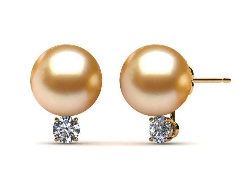 Golden Pearl Grace Earring