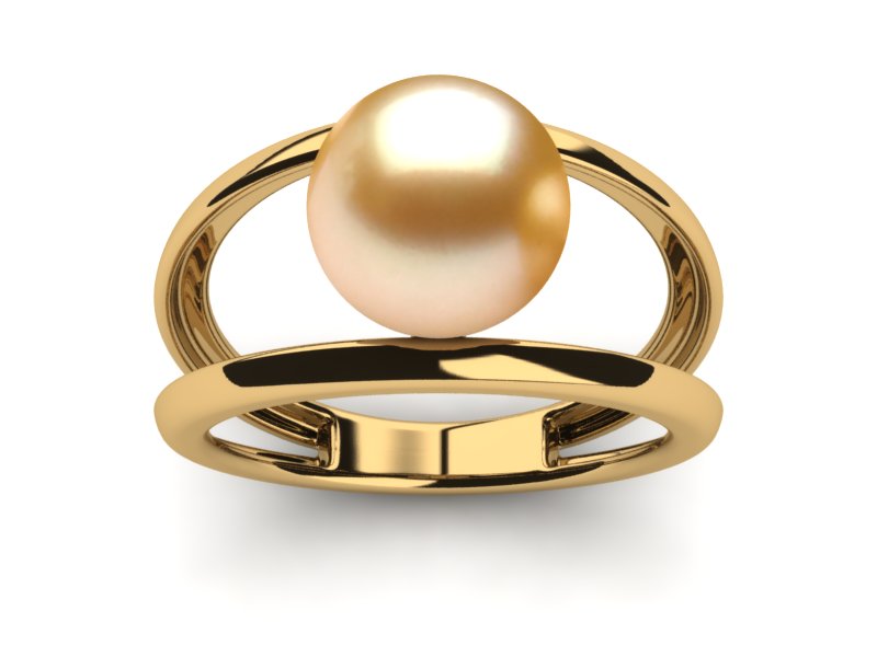 Golden South Sea Pearl Leo II Ring