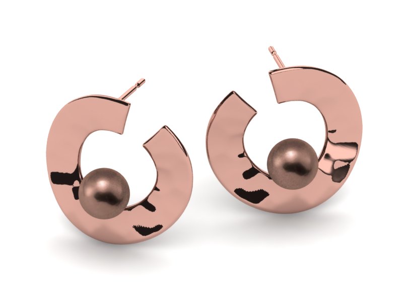 Freshwater Mocha Pearl Magic Earring