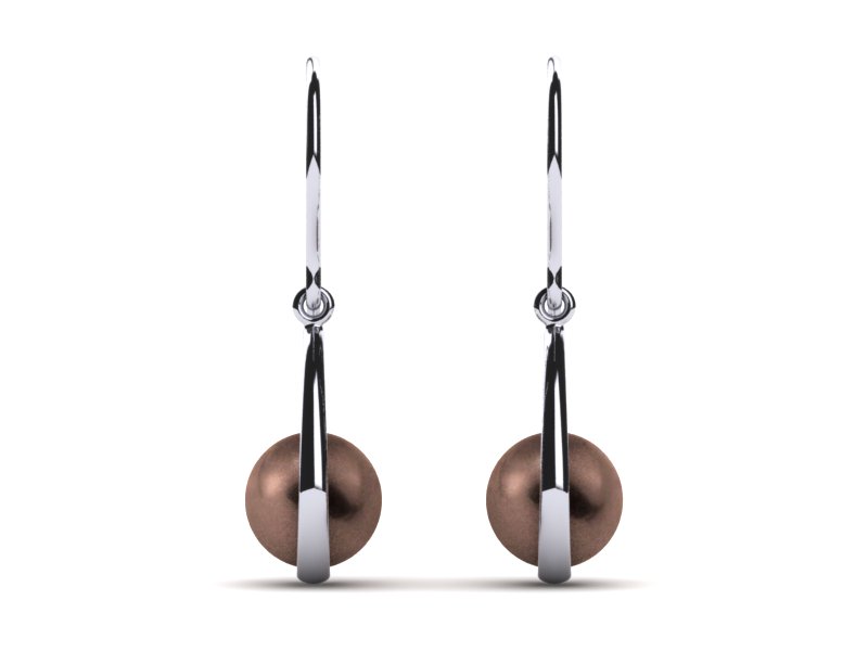 Freshwater Mocha Pearl Morning Classic Earring