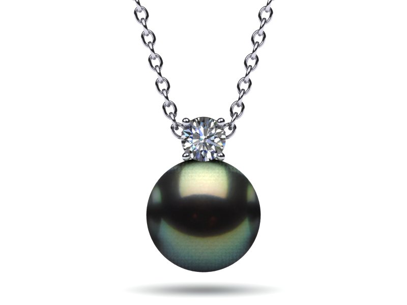 Tahitian Pearl & Diamond Timeless Pendant