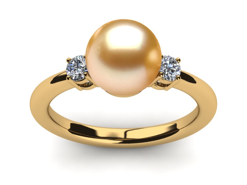 Golden South Sea Pearl Grace Ring