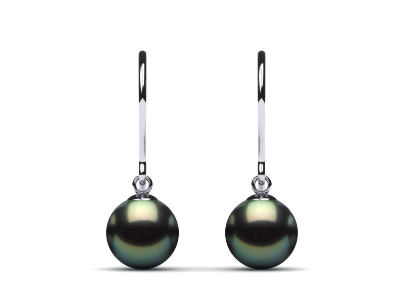 Tahitian Pearl Shepherds Hook Earring