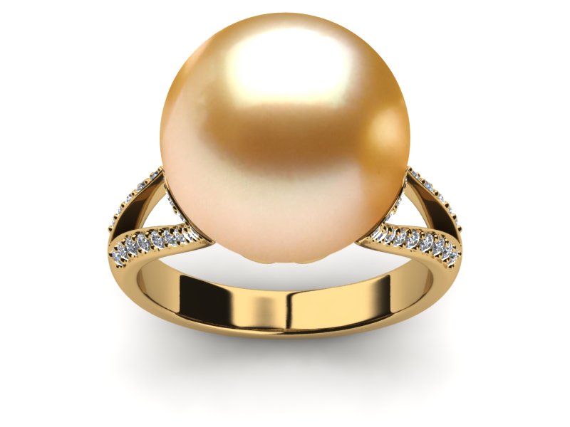 Golden Pearl Vintage Ring | Choose Your Pearl Color