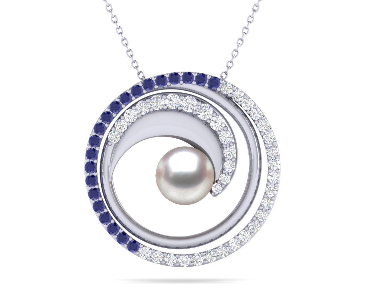 South Sea Pearl Wave Pendant