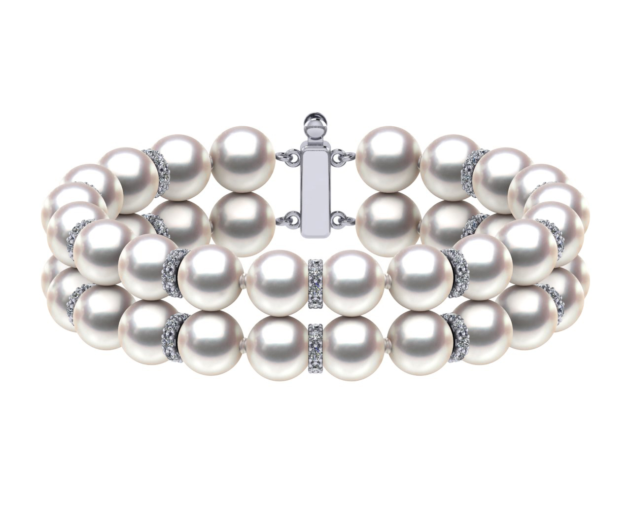 Pearl & Diamond Bracelets