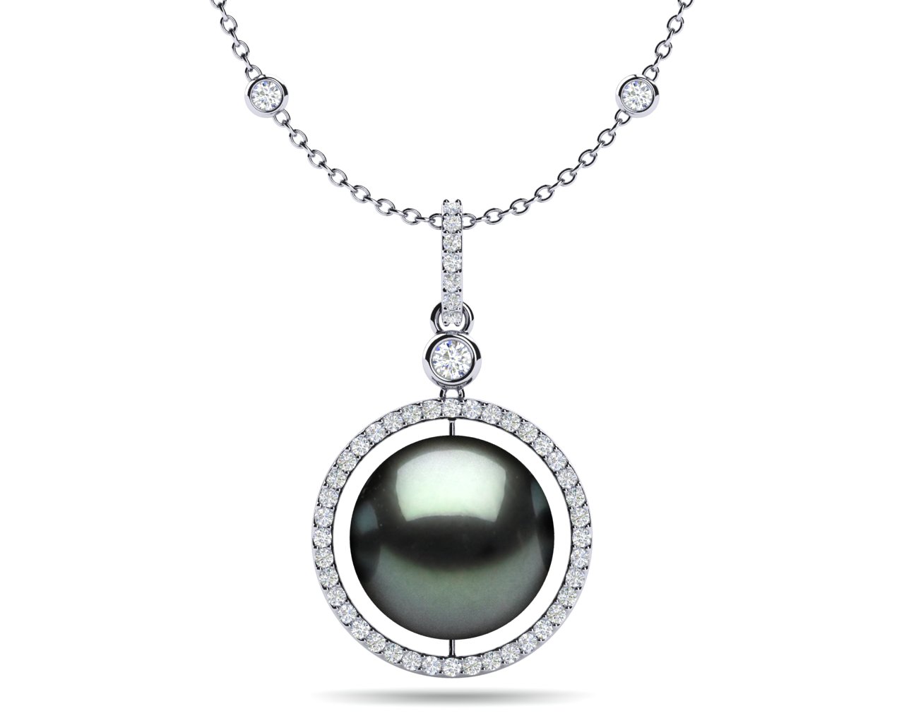 American Pearl Tahitian Amulet Necklace