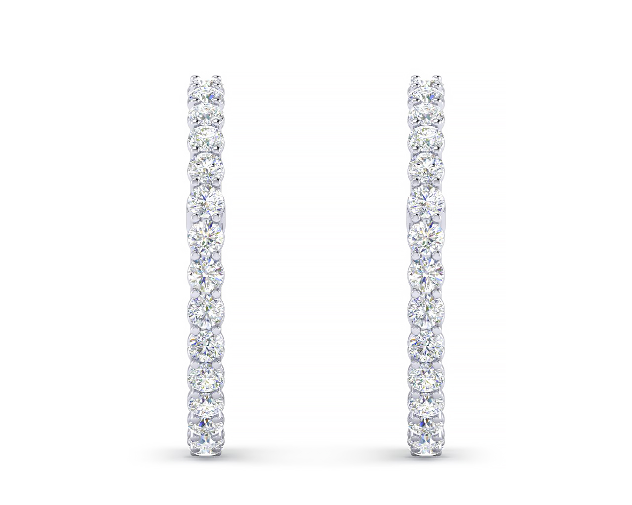 2.0 Carat Diamond Hoop Earring