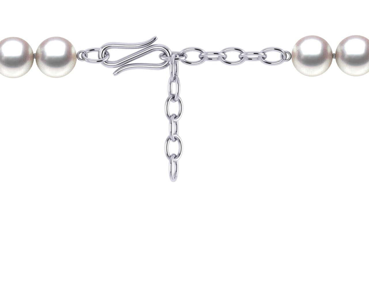 Pearl Necklace Extender with Ingenious S Clasp