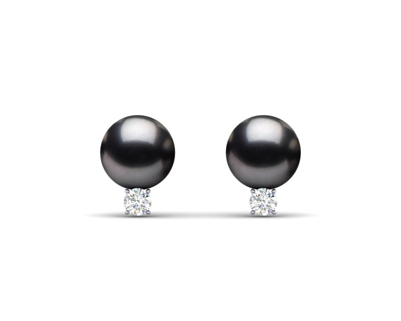 6mm Black Freshwater Pearl Grace Earring