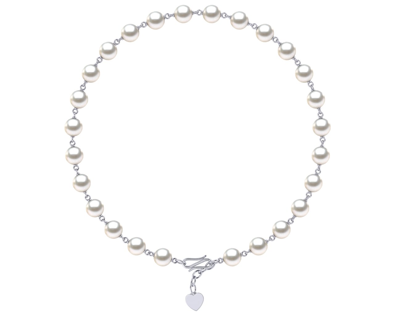 Freshwater Pearl Timeless Heart Necklace