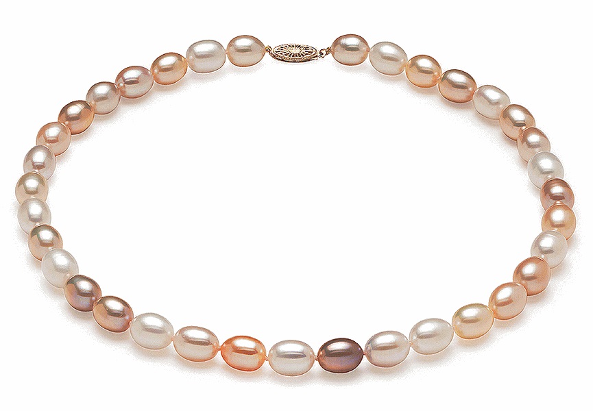 AAA 9mm Multicolor Pearl Necklace
