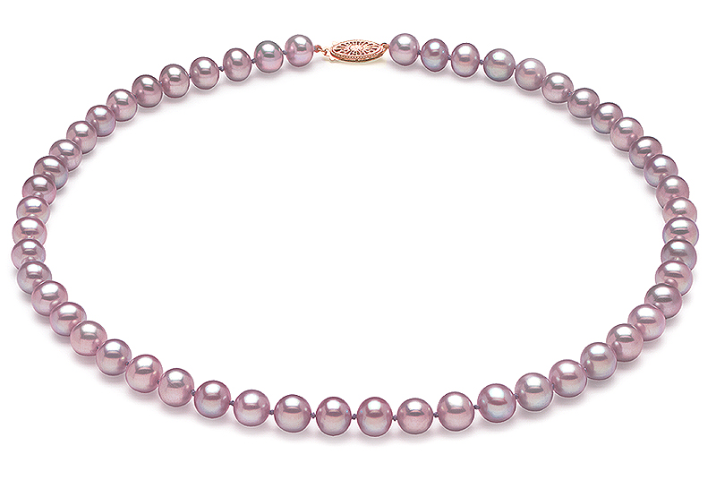 6.5 x 7mm Lavender Freshwater Pearl Necklace Choker