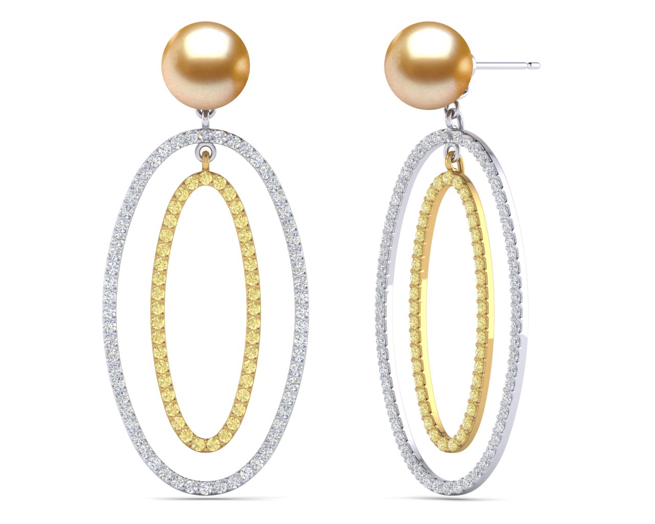 Golden South Sea Earrings