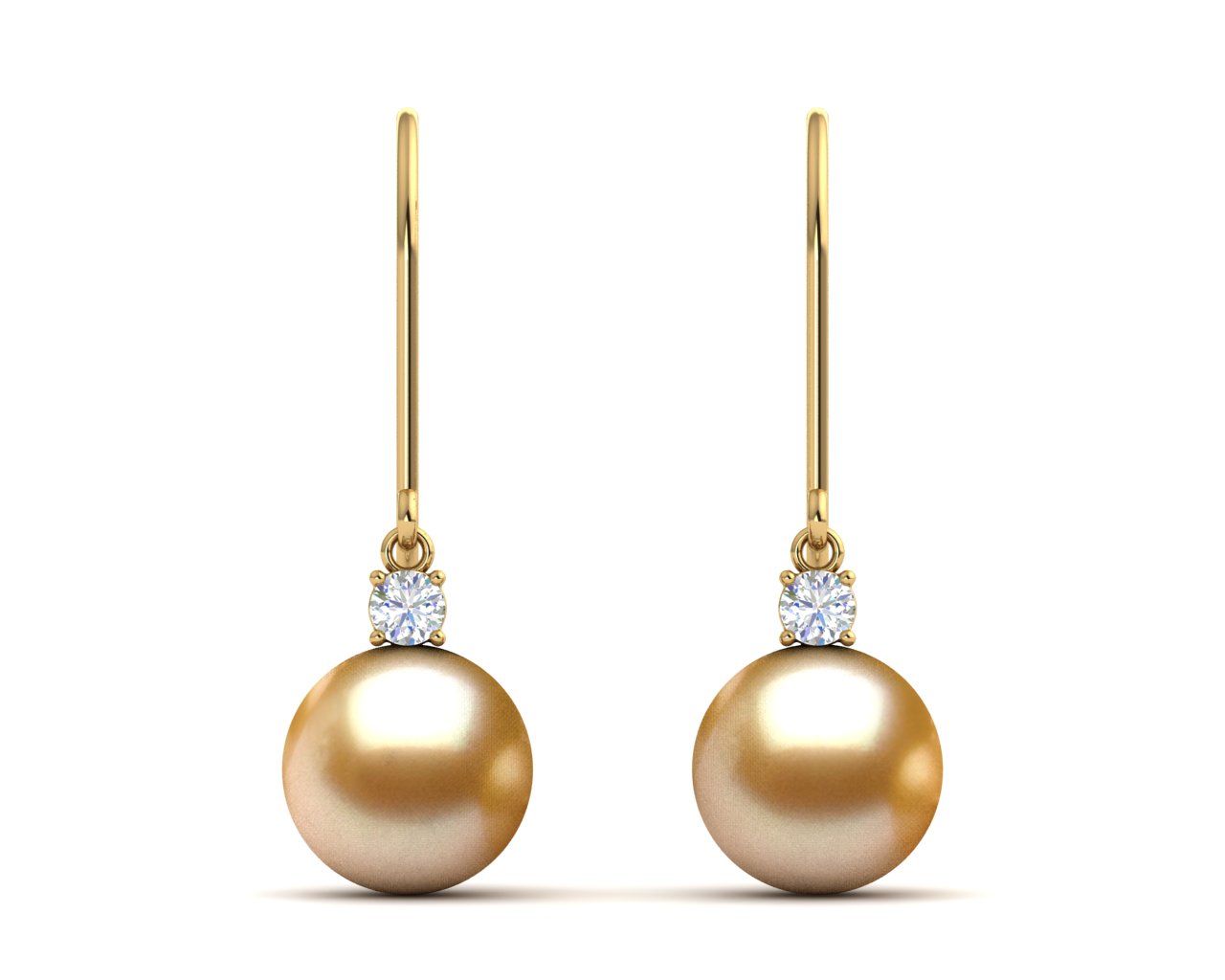 Golden South Sea Novia Pearl Earring