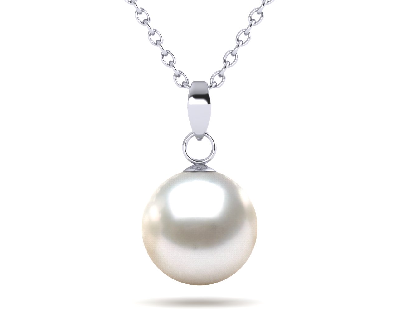 9mm White South Sea Pearl Casse Pendant