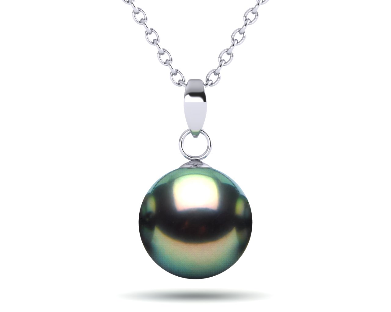 Peacock Tahitian Pearl Casse Pendant