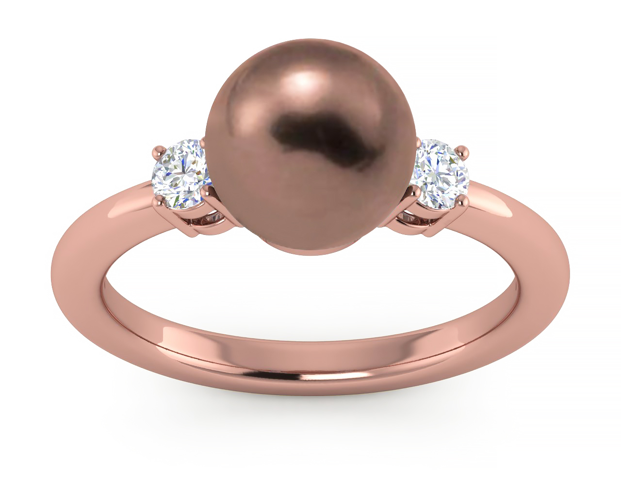 Freshwater Mocha Grace Pearl Ring