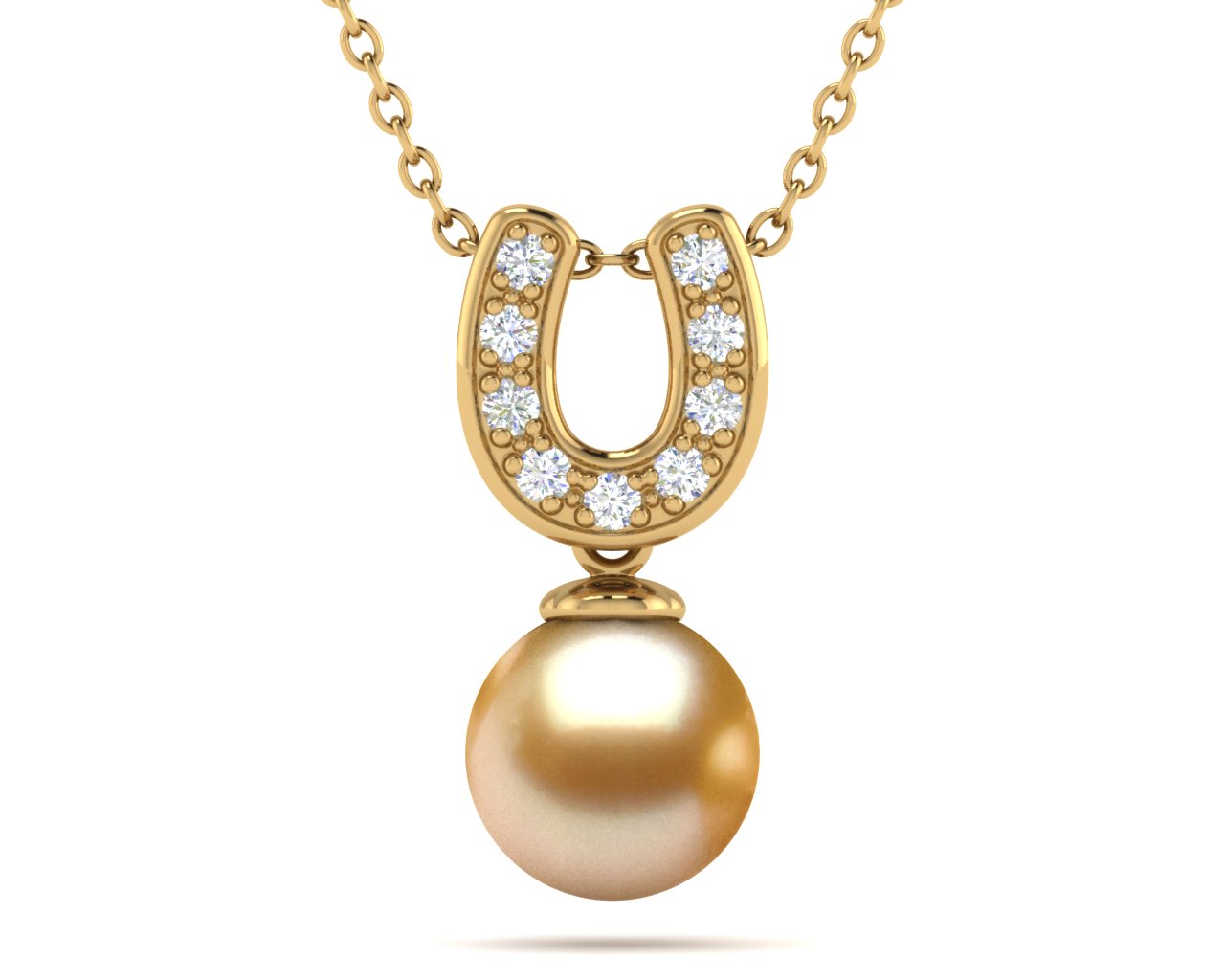 Golden South Sea Pendants