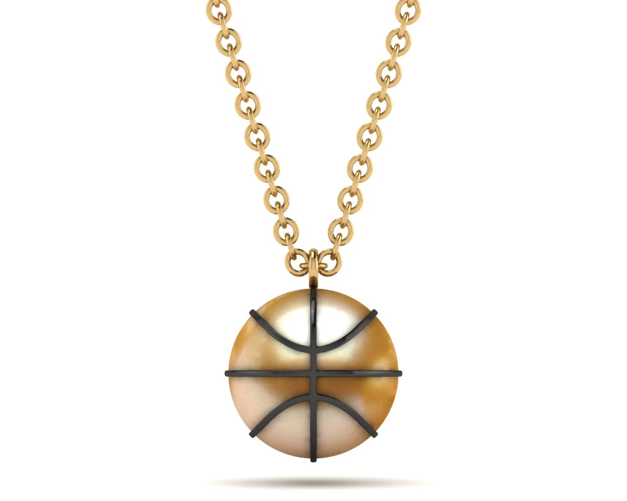 Basketball Pearl Necklace