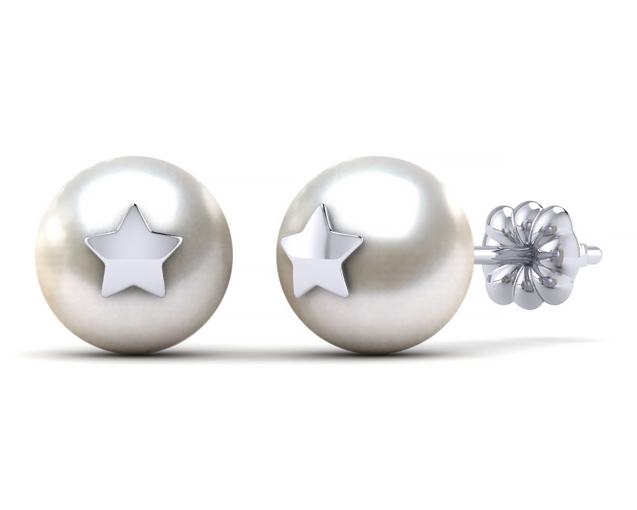 South Sea Pearl Star Studded Earring