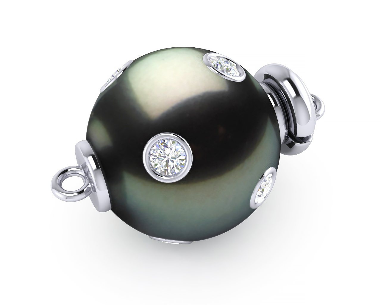 Tahitian Pearl Starry Night Clasp