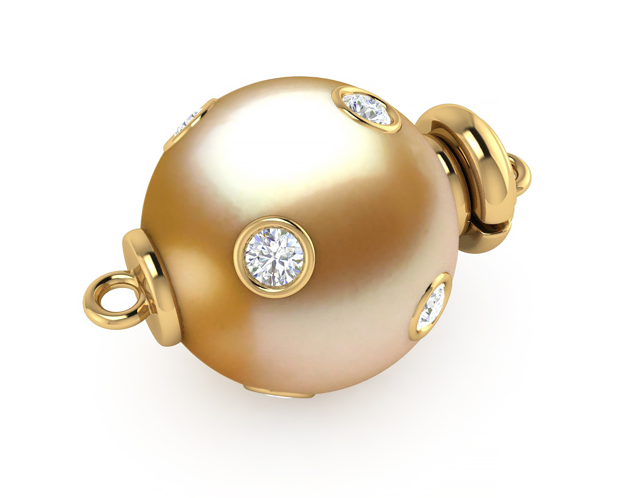 Golden Pearl Starry Night Clasp