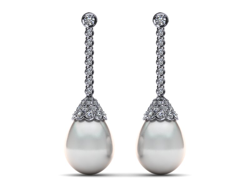 South Sea Antique Drop Pearl Earring