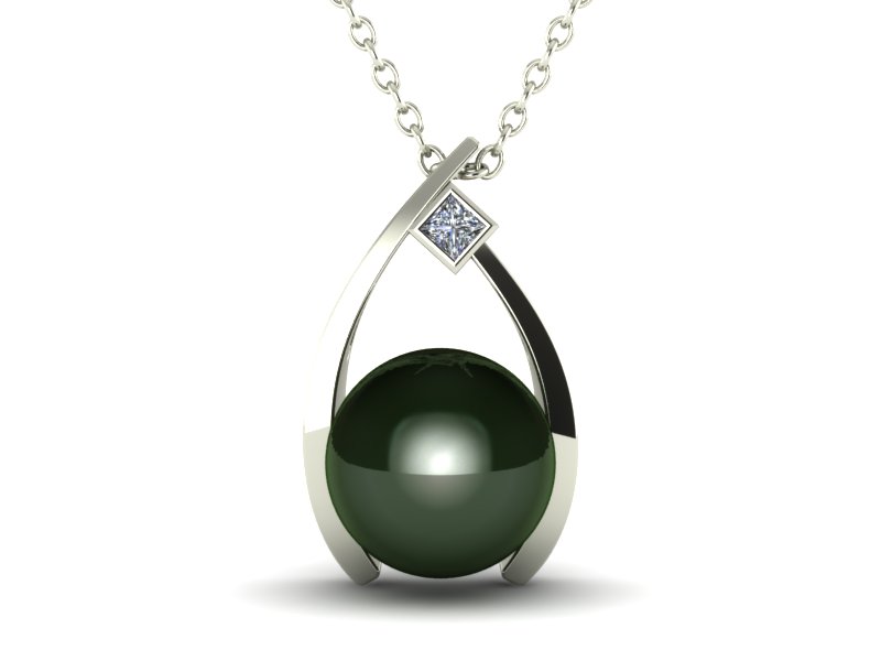 Wish Pearl & Diamond Pendant