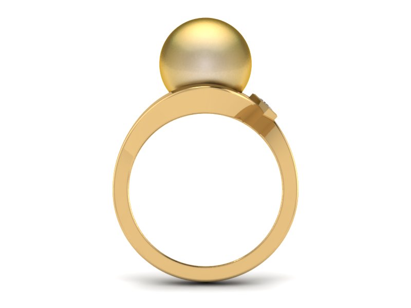 Golden Wish Pearl Ring