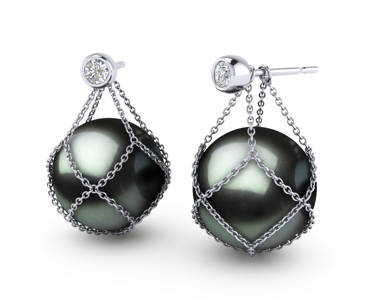 Tahitian Pearl Keepsake Earring