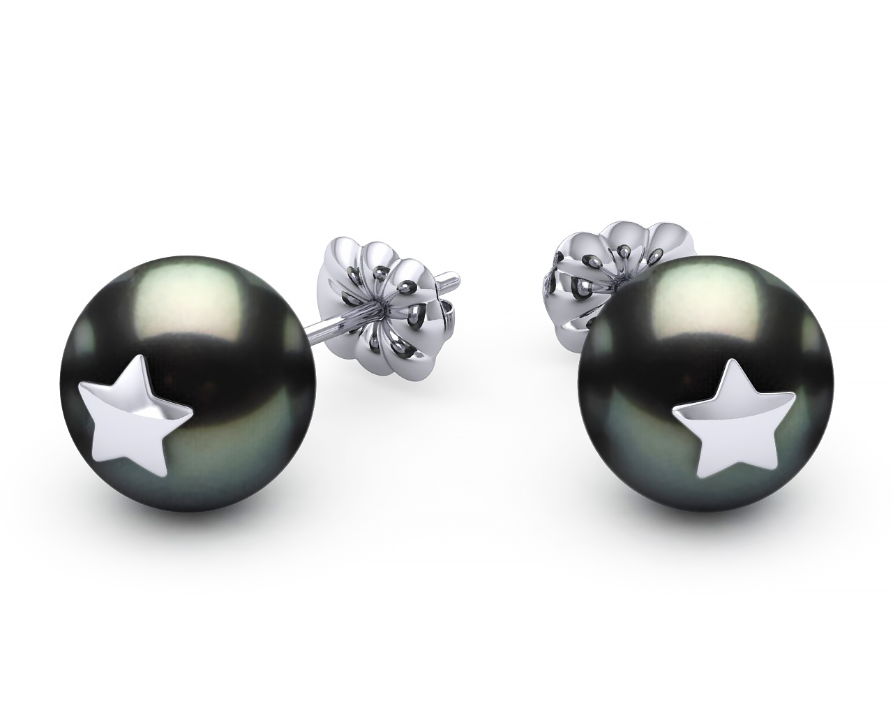 Tahitian Pearl Star Studded Earring