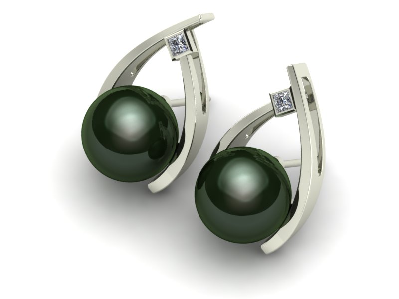 Wish Pearl & Diamond Earring