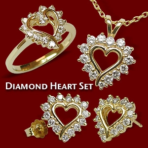 15% savings on a Diamond Heart Set