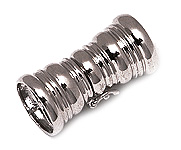 18K White Gold Tube Clasp