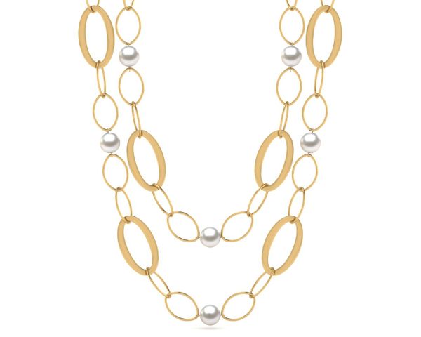 32 Inch South Sea Pearl Circle of Life Necklace