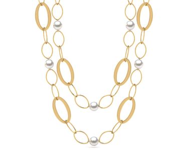 32 Inch South Sea Pearl Circle of Life Necklace