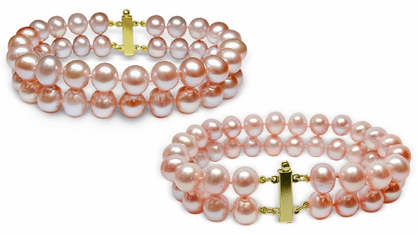 6.5 x 7 mm Peachy Lavender Bracelet