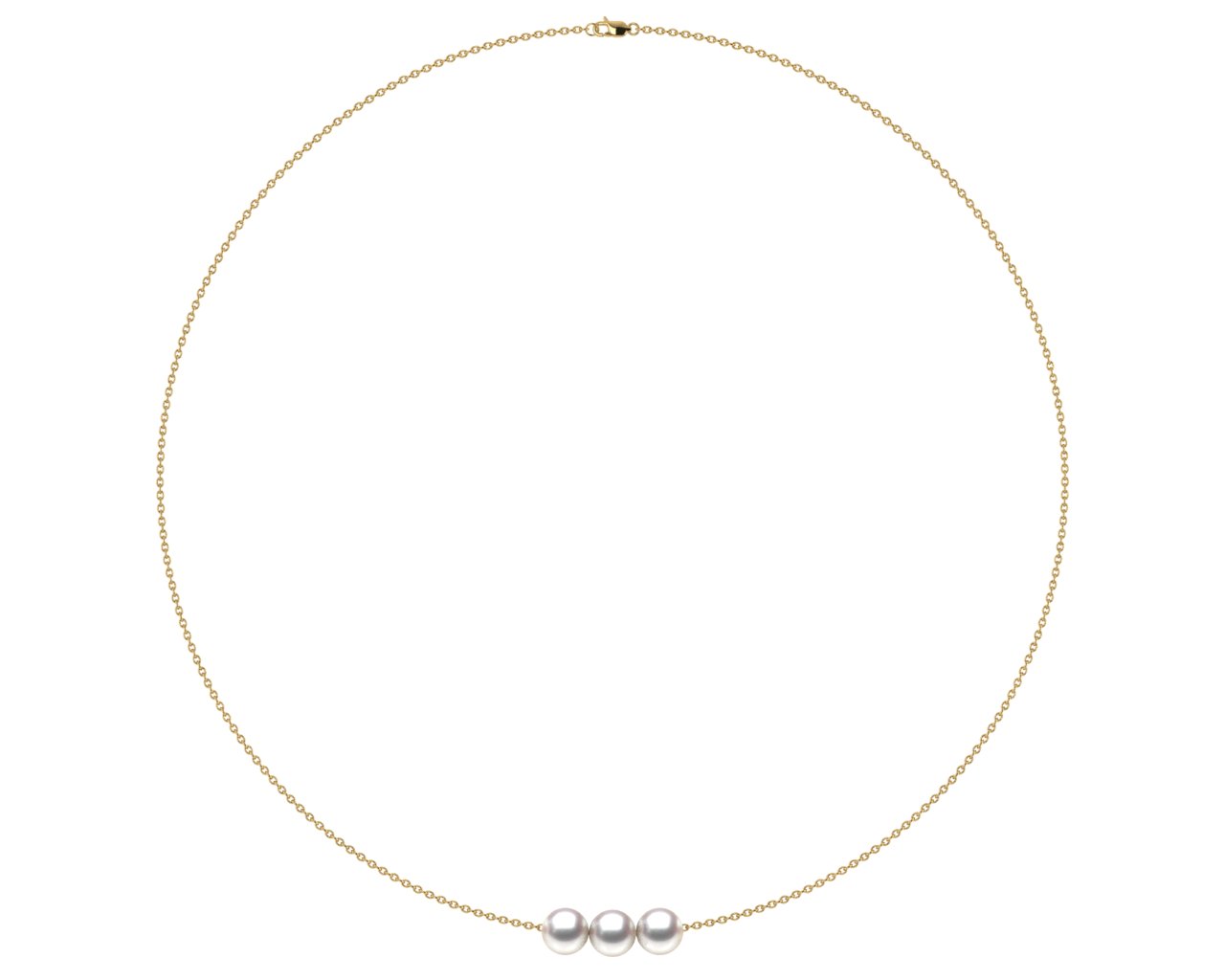 AAA Quality Add Pearl Necklaces With 3 Pearls