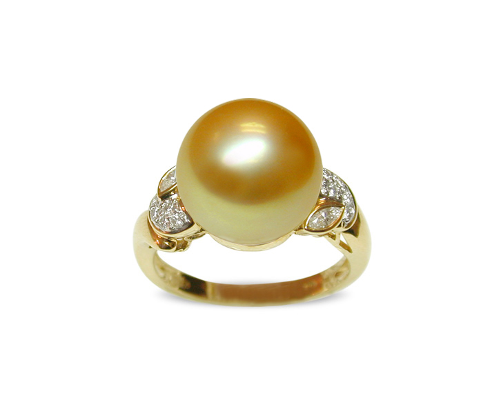 Adonia a Golden South Sea Pearl Ring